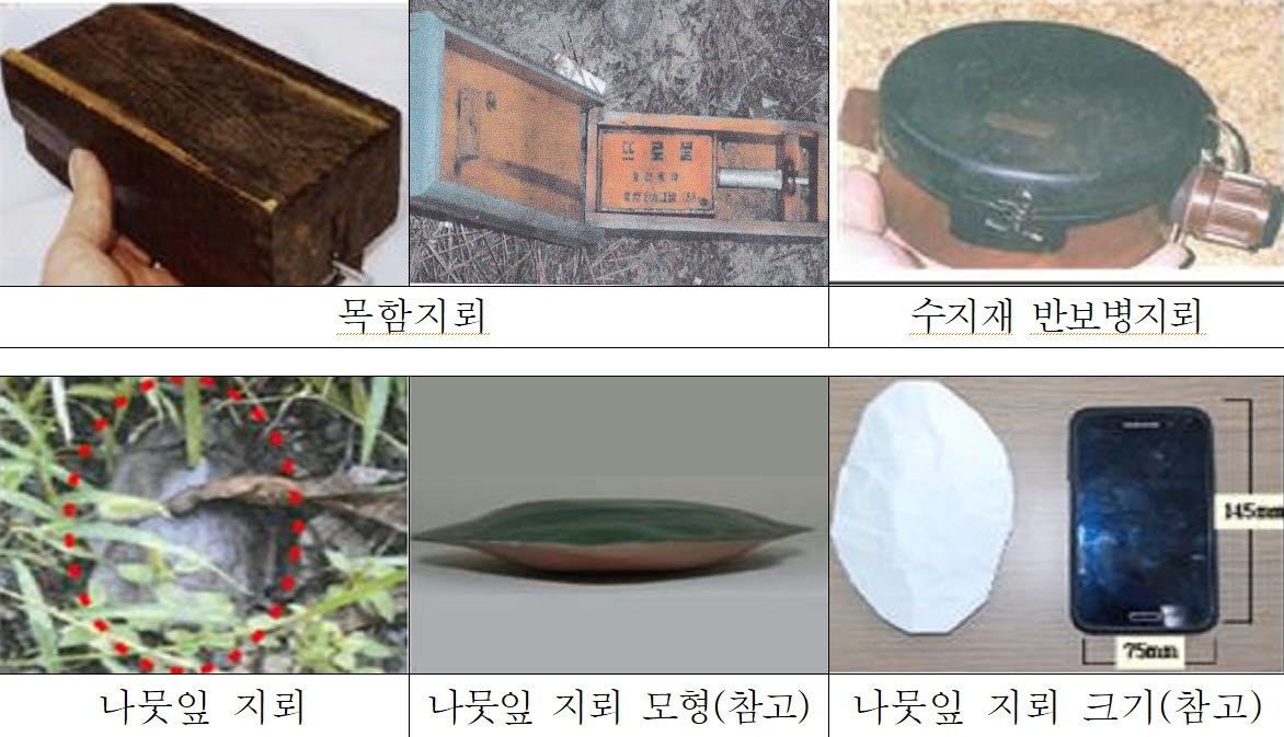 유 의원은 북한이 MDL 남쪽에 지뢰지대를 설치한 정황과 폭약량이 많은 목함지뢰 특성과 일치하는 점을 근거로 북한의 침범 매설 의혹을 제기했다. 사진은 북한 지뢰. (이미지=뉴시스)