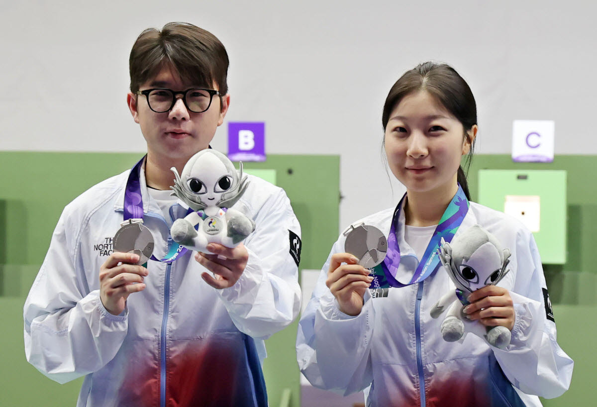 은메달의 주인공 반효진-박하준.(사진=연합뉴스)