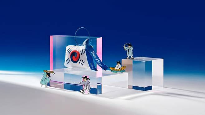 뮷즈×팀코리아 협업 상품(사진=국립박물관문화재단).