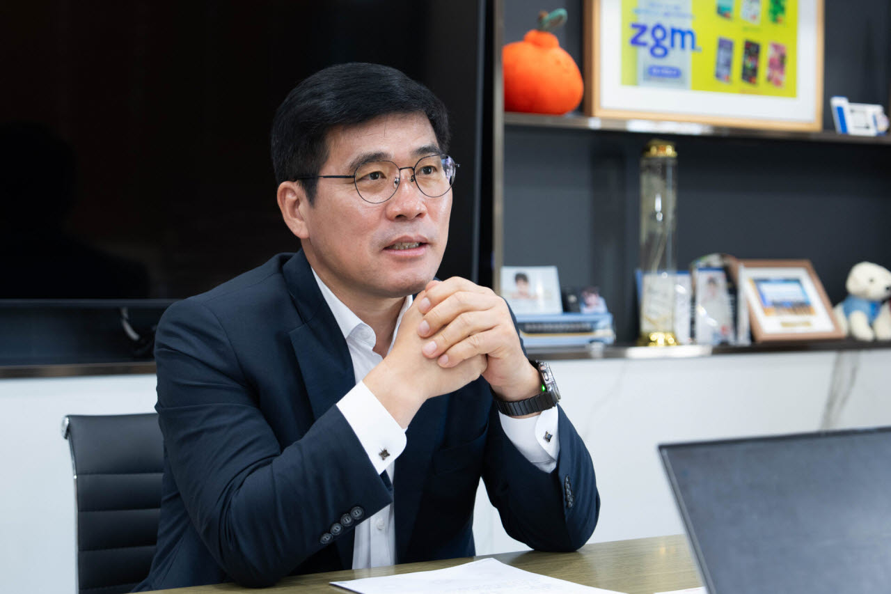 이정환 NH농협카드 사장이 지난 21일 서울 종로구 NH농협타워 사무실에서 이데일리와 인터뷰를 진행하고 있다.(사진=NH농협은행)