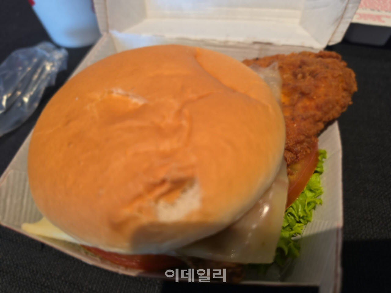 칙필레 스파이시 치킨 샌드위치. (사진=한광범 기자)