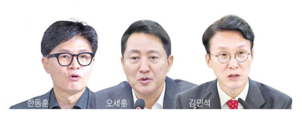 차기 대통령 선호도 '한동훈·오세훈·김민석' 3강…조국·강훈식 뒤이어