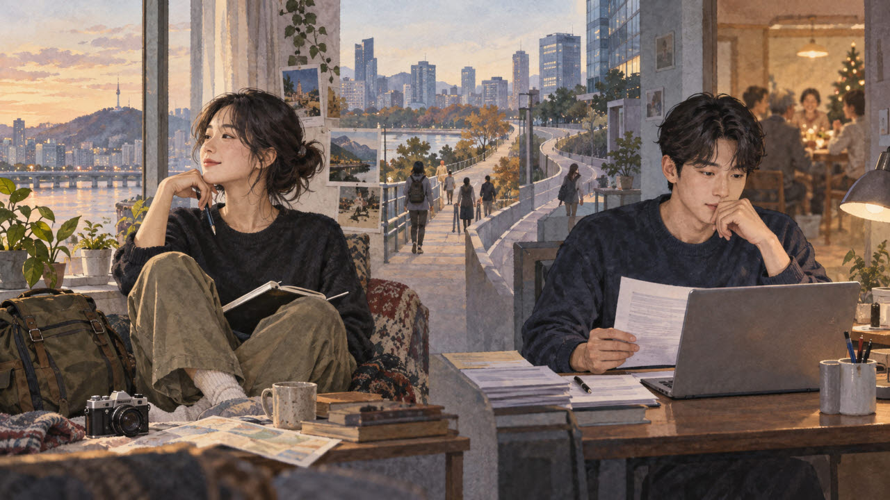 정규직 취업이라는 하나의 기준을 벗어나 각자의 속도와 방향으로 삶을 꾸리고 일자리를 찾는 청년들. (이미지= 생성형AI 활용 제작)
