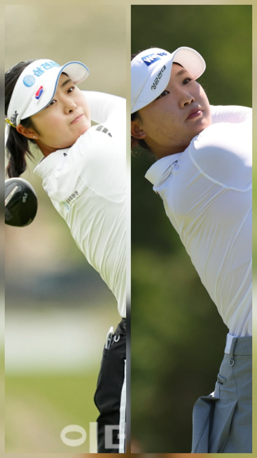 KLPGA 투어 대상과 상금왕을 놓고 경쟁하는 서교림(왼쪽)과 김민솔. (사진=이데일리DB)