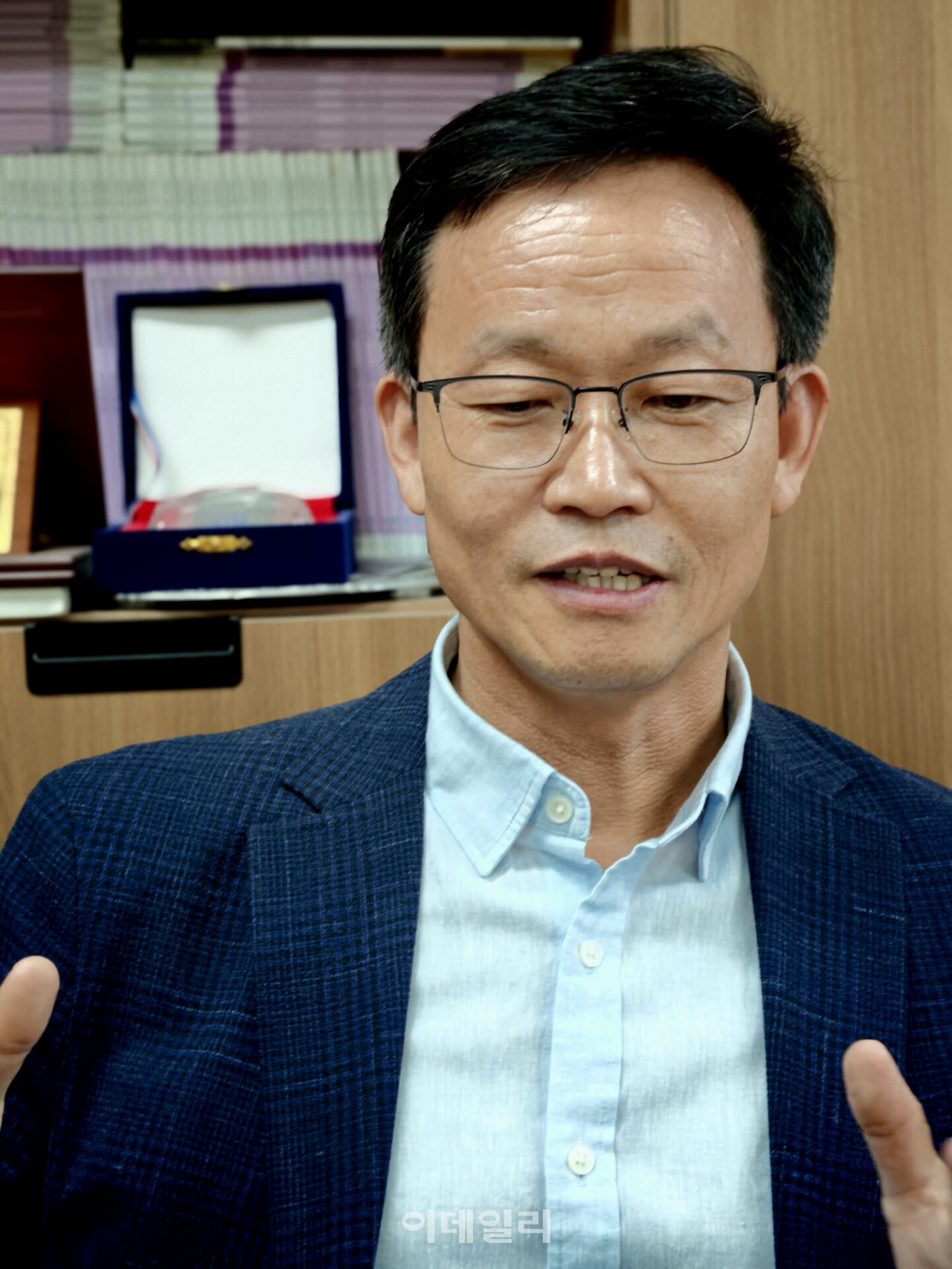임일 연세대 AI미래혁신센터장(경영학과 교수)이 지난 21일 연세대 신촌캠퍼스에서 이데일리와 인터뷰를 하고 있다. (사진=한광범 기자)