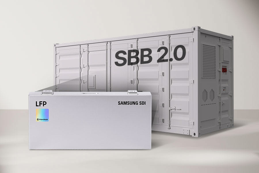삼성SDI LFP 탑재 ESS 설루션 'SBB 2.0'. (사진=삼성전자)