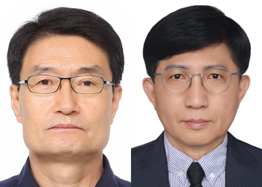 강상희 전기연 원장(왼쪽)과 정우식 원자력연 원장.(사진=국가과학기술연구회)