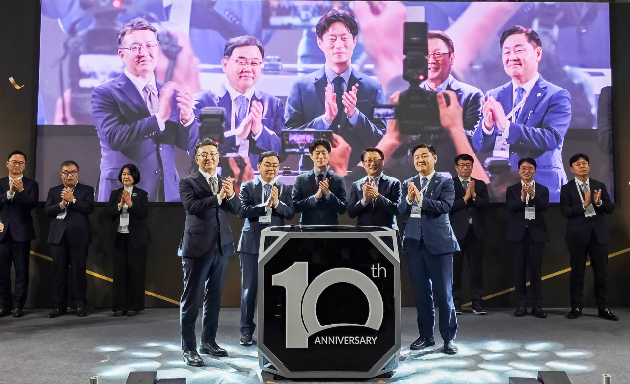 삼성스마트공장 지원사업10주년 기념행사 모습(사진 = 삼성전자 제공)