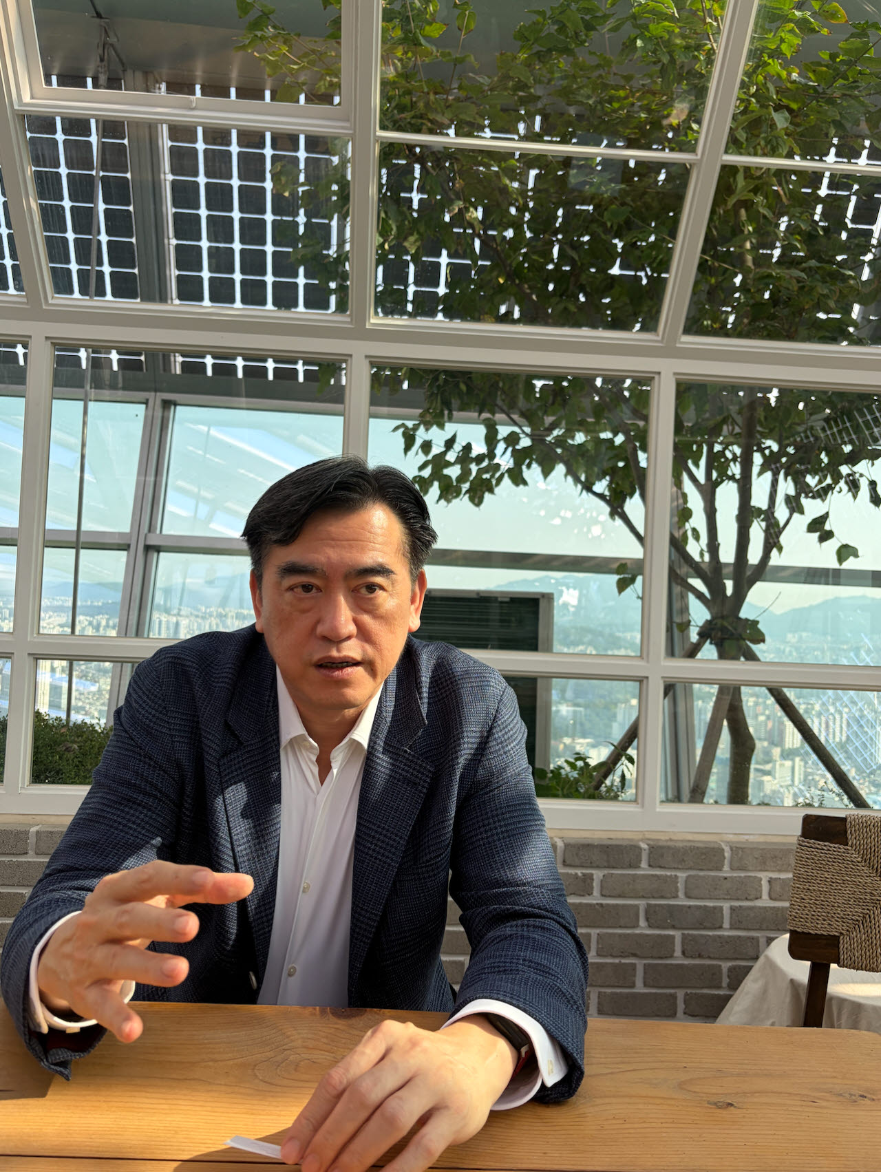 조셉 치 솔라나컴퍼니 회장 겸 CEO가 30일 이데일리와 인터뷰하고 있다. (사진= 이정훈 기자)