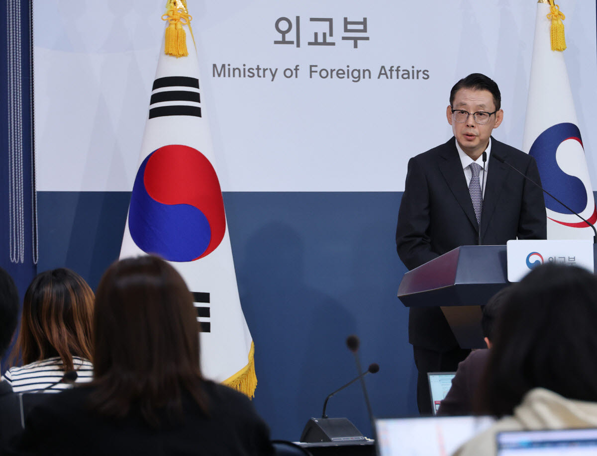 박두순 외교부 대변인[연합뉴스 제공]