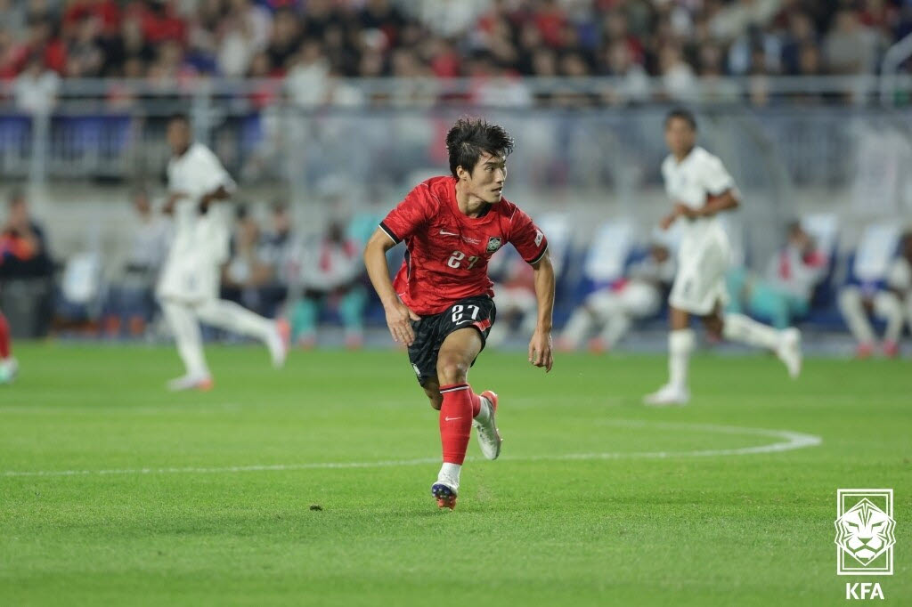 축구대표팀 김민수. 사진=대한축구협회