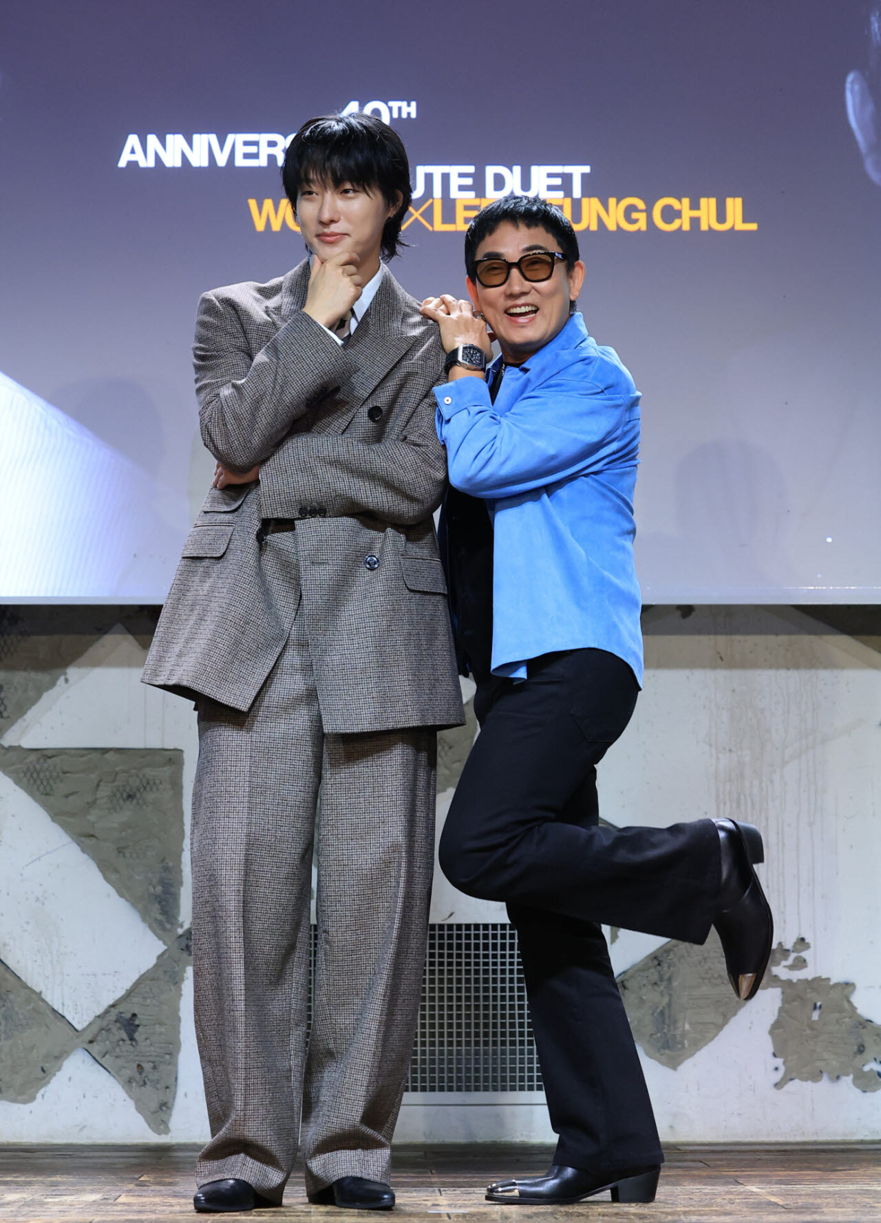 우즈(왼쪽)와 이승철(사진=뉴스1)