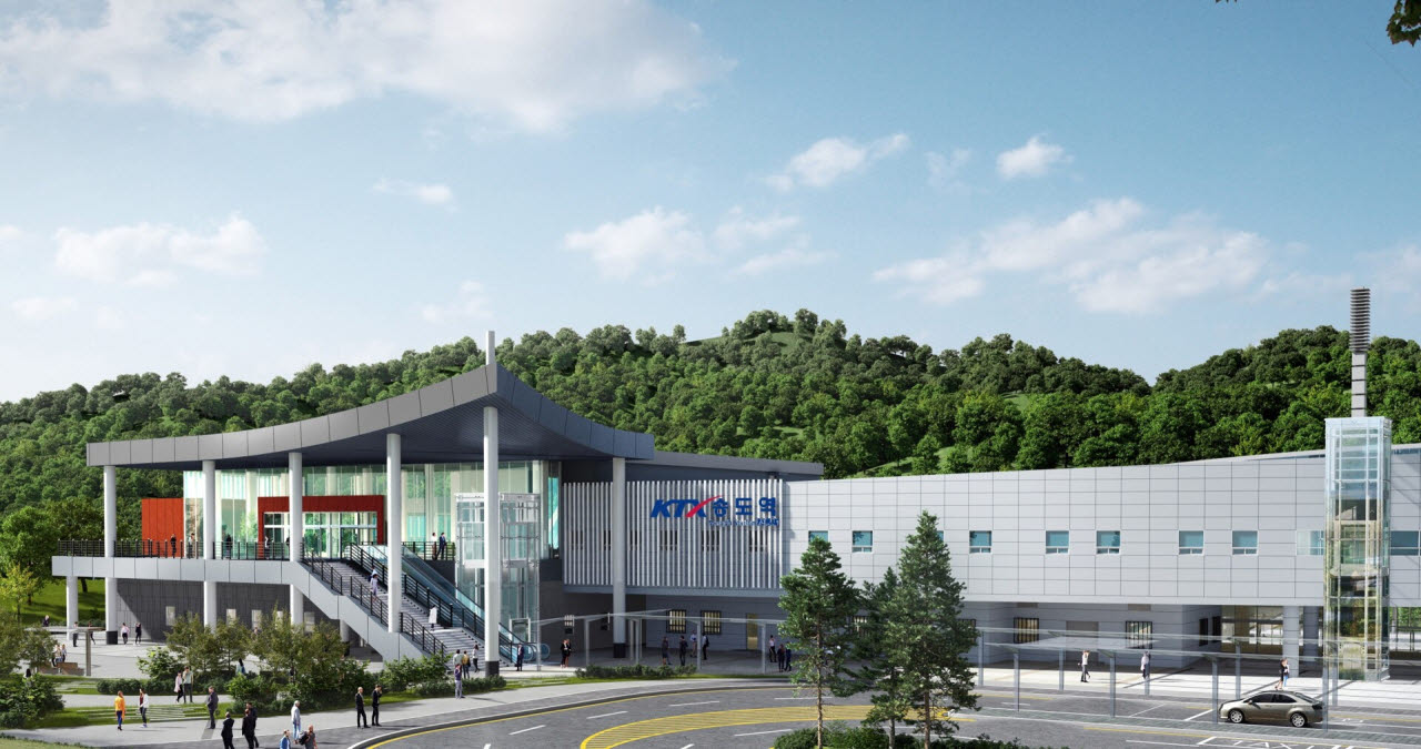 인천 KTX 송도역사 조감도. (자료 = 국가철도공단 제공)