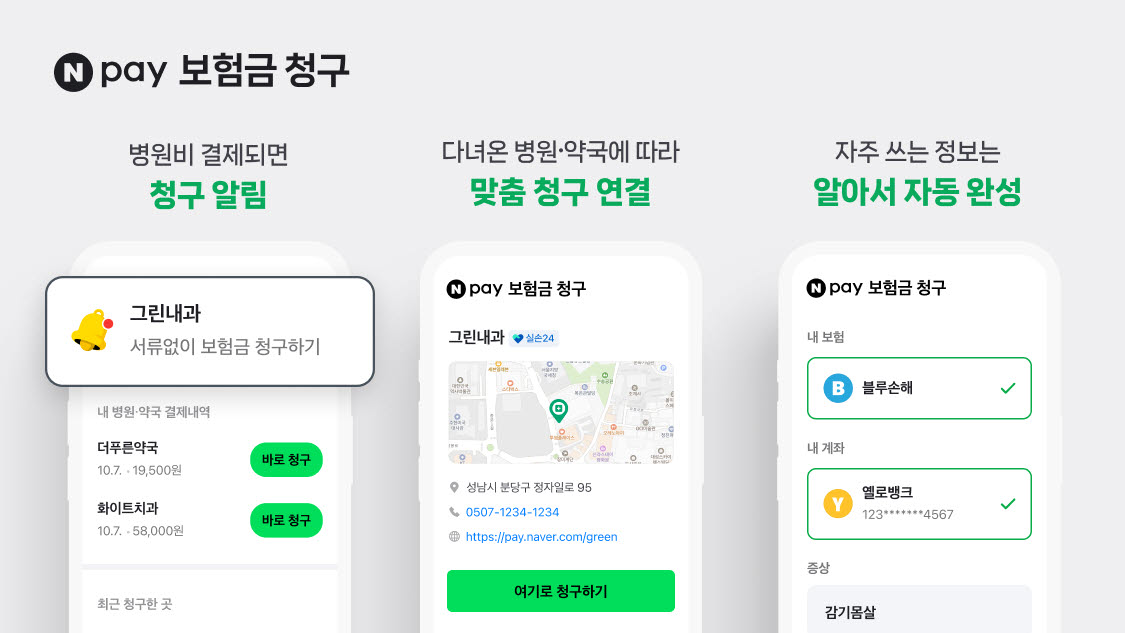 “서류 없이 실손보험금 청구”…네이버페이, 연계 병원 5만곳으로 확대