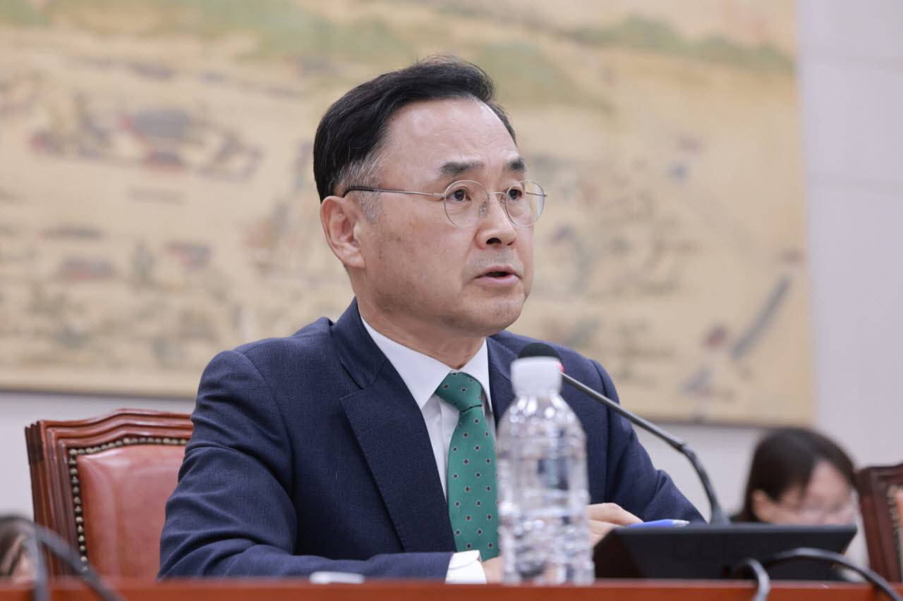 7일 국회 교육위원회에서 열린 교육부, 국가교육위원회 등에 대한 국정감사에서 차정인 국가교육위원장이 교육위원 질의에 답하고 있다. (사진=연합뉴스)