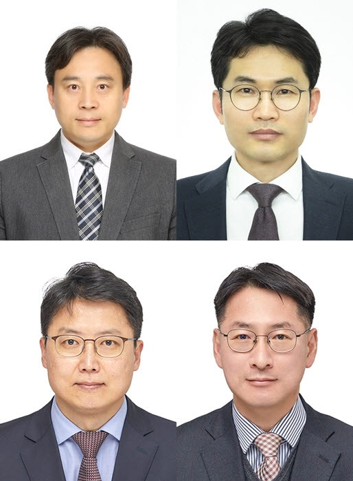왼쪽 위부터 시계방향으로 최영주 한국은행 부총재보, 윤경수 경제연구원장 내정자, 이대건 금융시장국장, 김신영 국제국장. (사진= 한국은행)