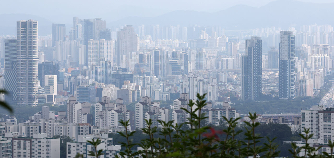 서울 남산에서 바라본 도심의 모습. (사진=이데일리 방인권 기자)
