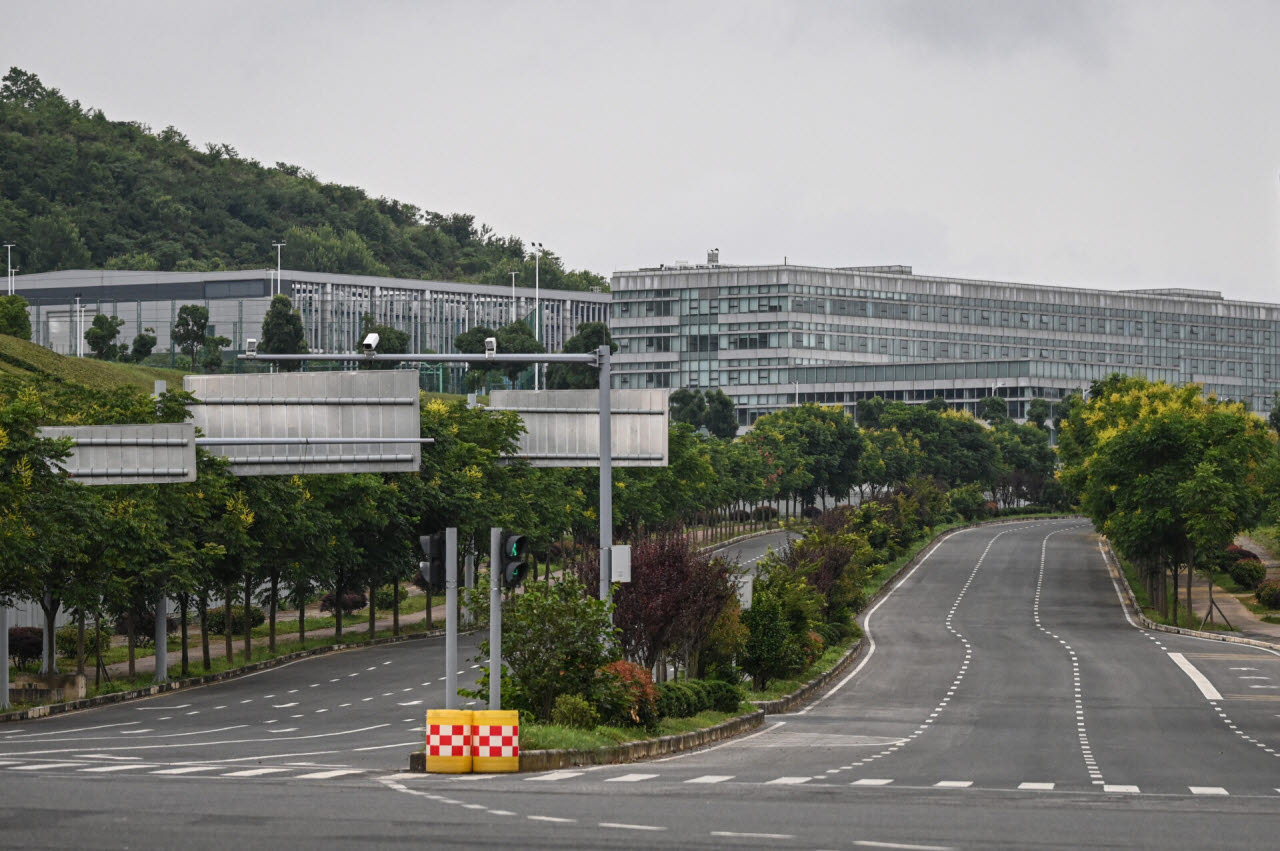 중국 구이저우성 구이양 구이안신구에 있는 텐센트 데이터센터.(사진=AFP)