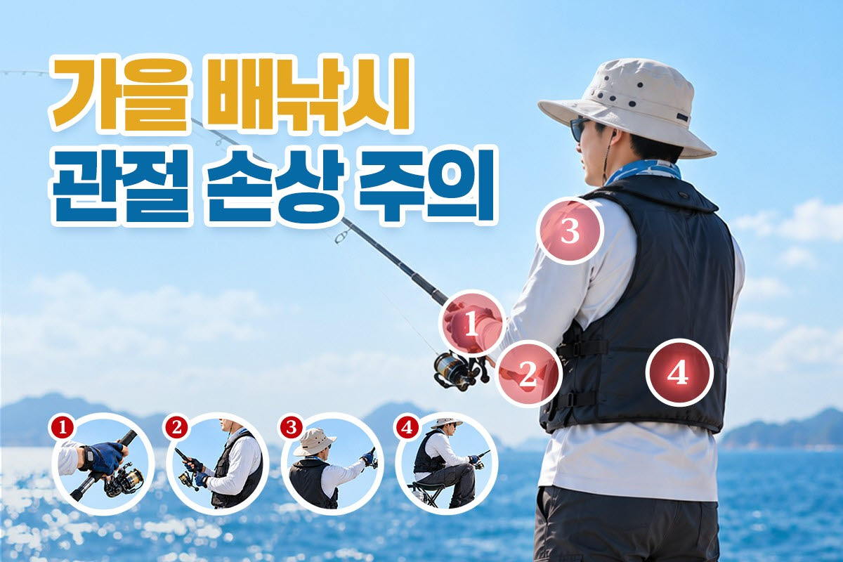 손맛에 몰입한 가을 배낚시…관절·척추 부담 줄이려면