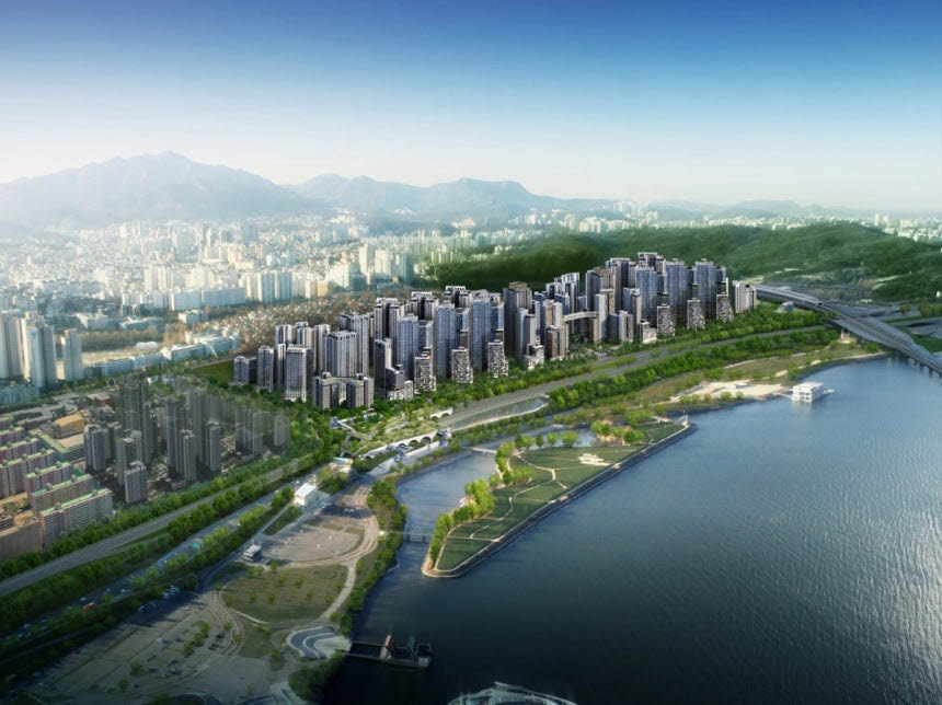 반포 주공1단지 124주구 재건축 단지 조감도 (사진=현대건설)