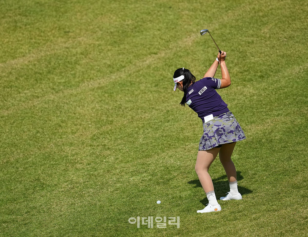 [포토]유현조,볼 집중하는 백스윙