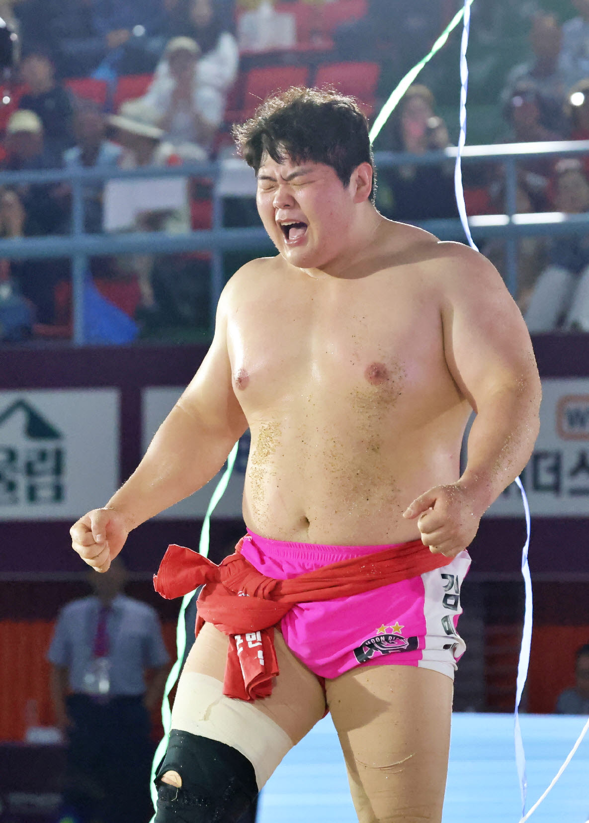 통산 22번째 장사 타이틀을 차지한 김민재. 사진=대한씨름협회