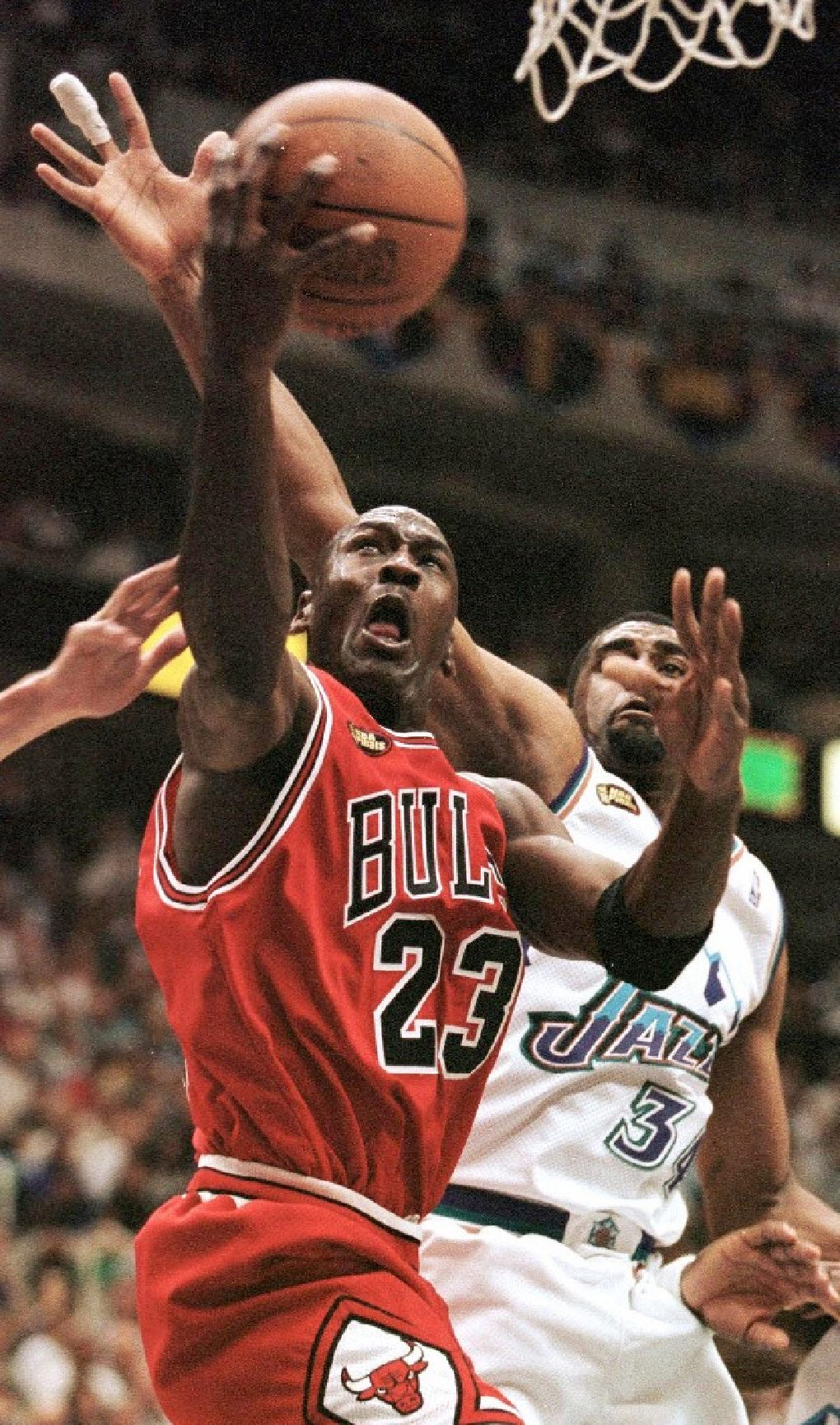 1998년 NBA 챔피언결정전 2차전 당시 마이클 조던. 사진=AFPBBNews