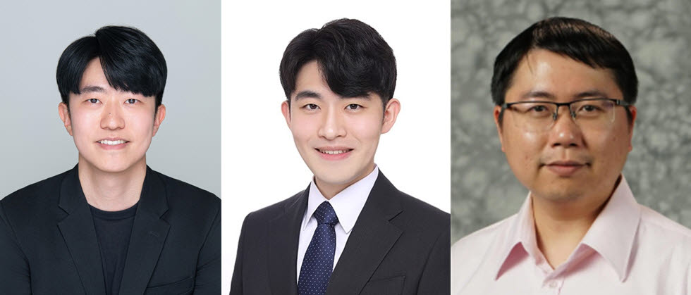 왼쪽부터 국제공동연구에 참여한 한양대 김형진 교수, 서울과학기술대 김태현 교수, 미국 조지아공과대 Shimeng Yu 교수(사진=한양대)