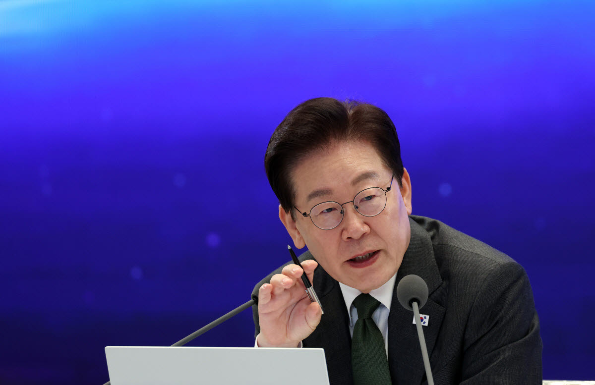 이재명 대통령이 14일 청와대에서 열린 인구전략 비전선포식에서 발언하고 있다.(사진=연합뉴스)