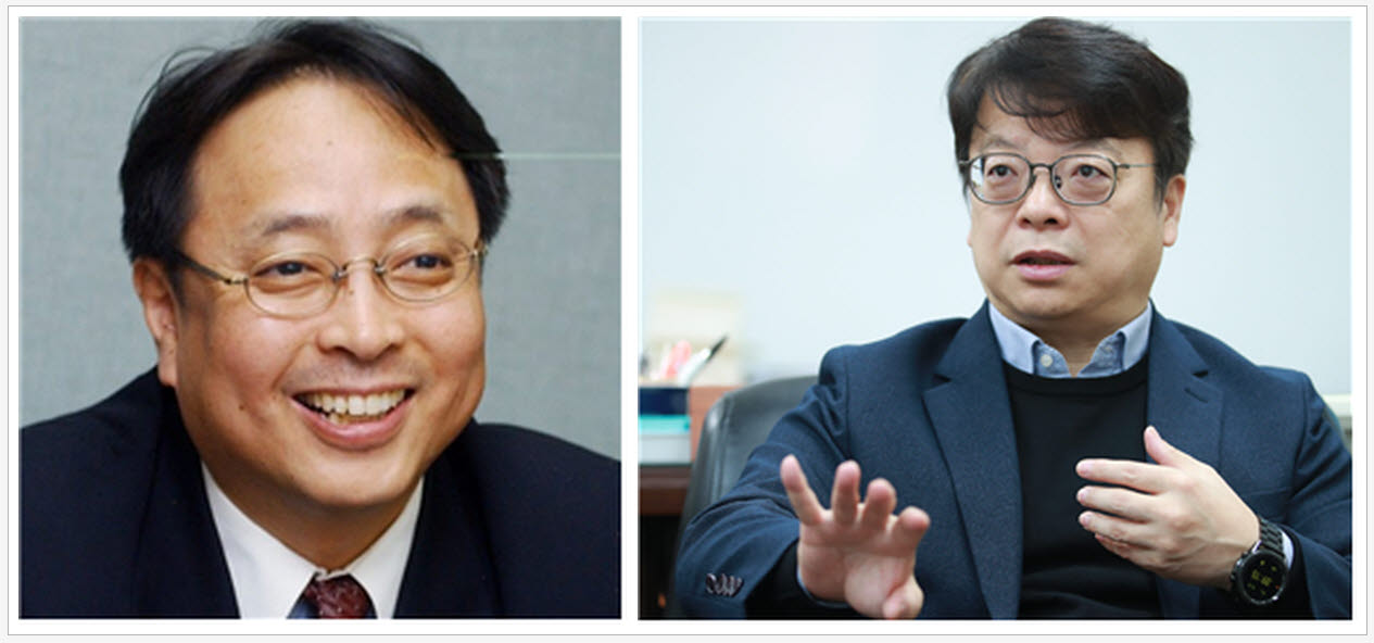 김형준 배재대 석좌교수(왼쪽) 및 윤종빈(한국정치학회 회장) 명지대 정치외교학과 교수(사진=이데일리DB)