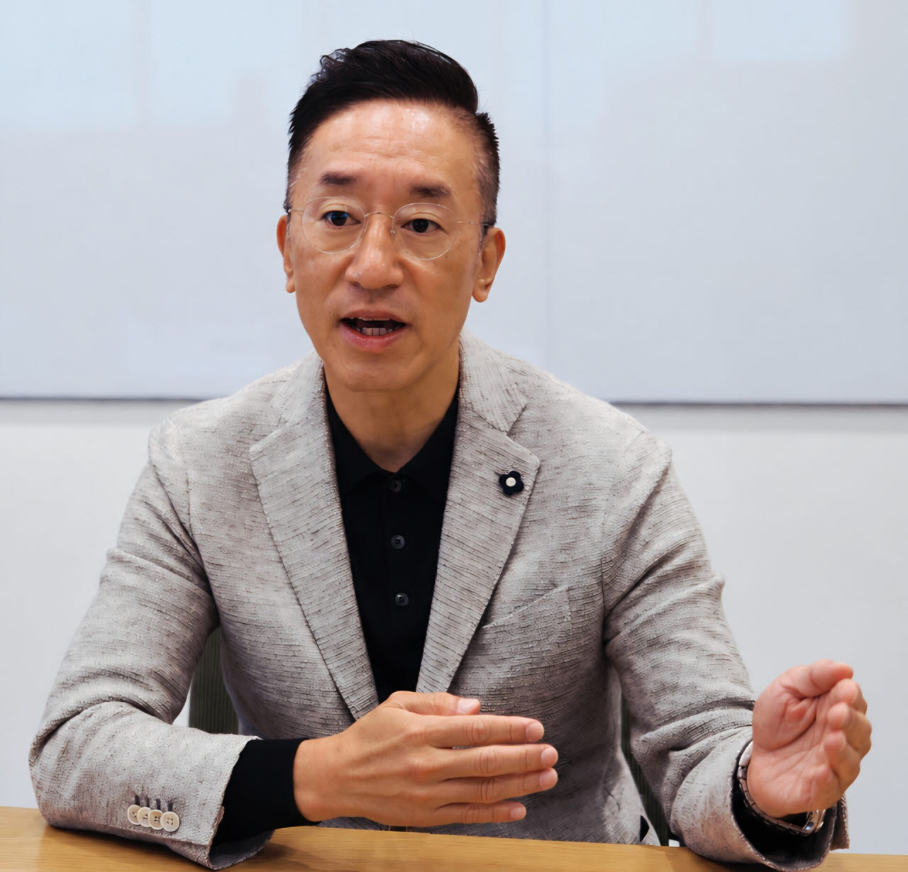 박세진 세일즈포스코리아 대표가 이데일리와 인터뷰를 하고 있다. (사진=세일즈포스코리아)