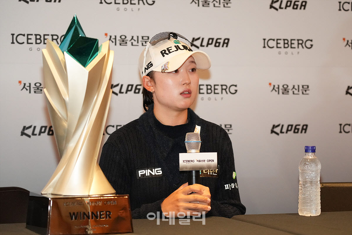 [포토]마서영,우승 공식 인터뷰 처음이에요