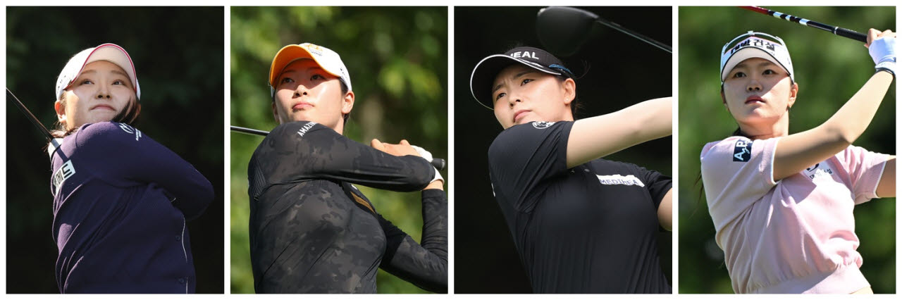 왼쪽부터 유현조, 방신실, 이다연, 김민선.(사진=KLPGA 제공)