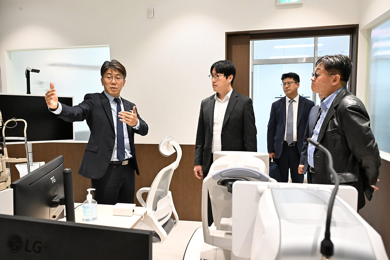 대통령 직속 국가 인공지능전략위원회 평창군보건의료원 현장 방문. 사진=평창군청