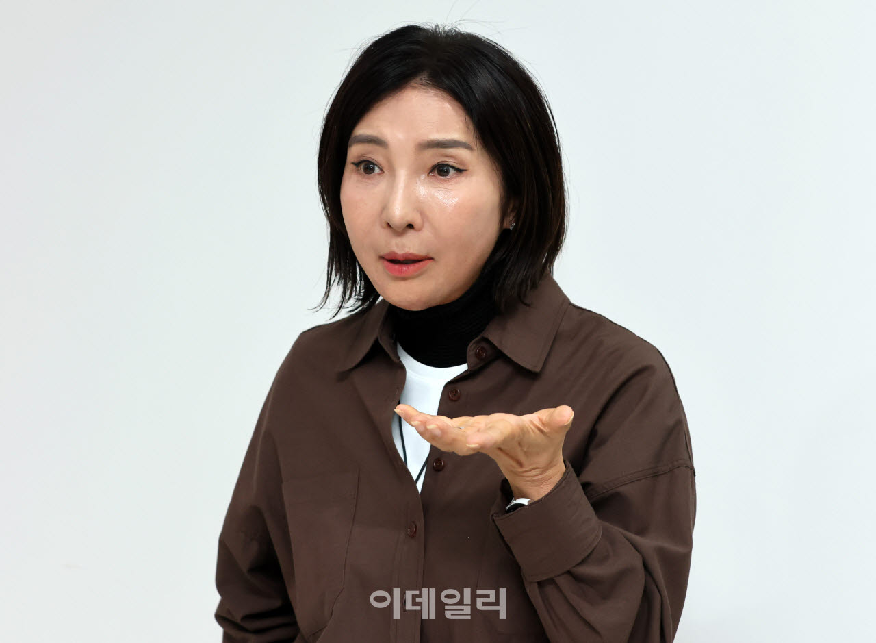 강윤선 준오헤어 의장이 최근 서울 성동구 준오뷰티 본사에서 이데일리와 인터뷰를 하고 있다. (사진=이데일리 방인권 기자)