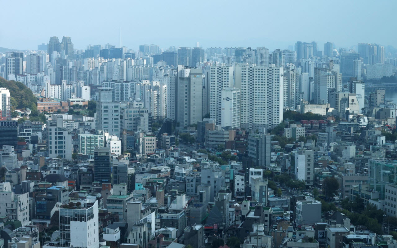 서울 마포구에서 바라본 주택가의 모습. (사진=노진환 기자)