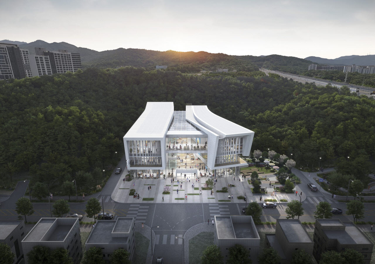 과천지식정보타운 도서관 예상 조감도.(사진=과천시)