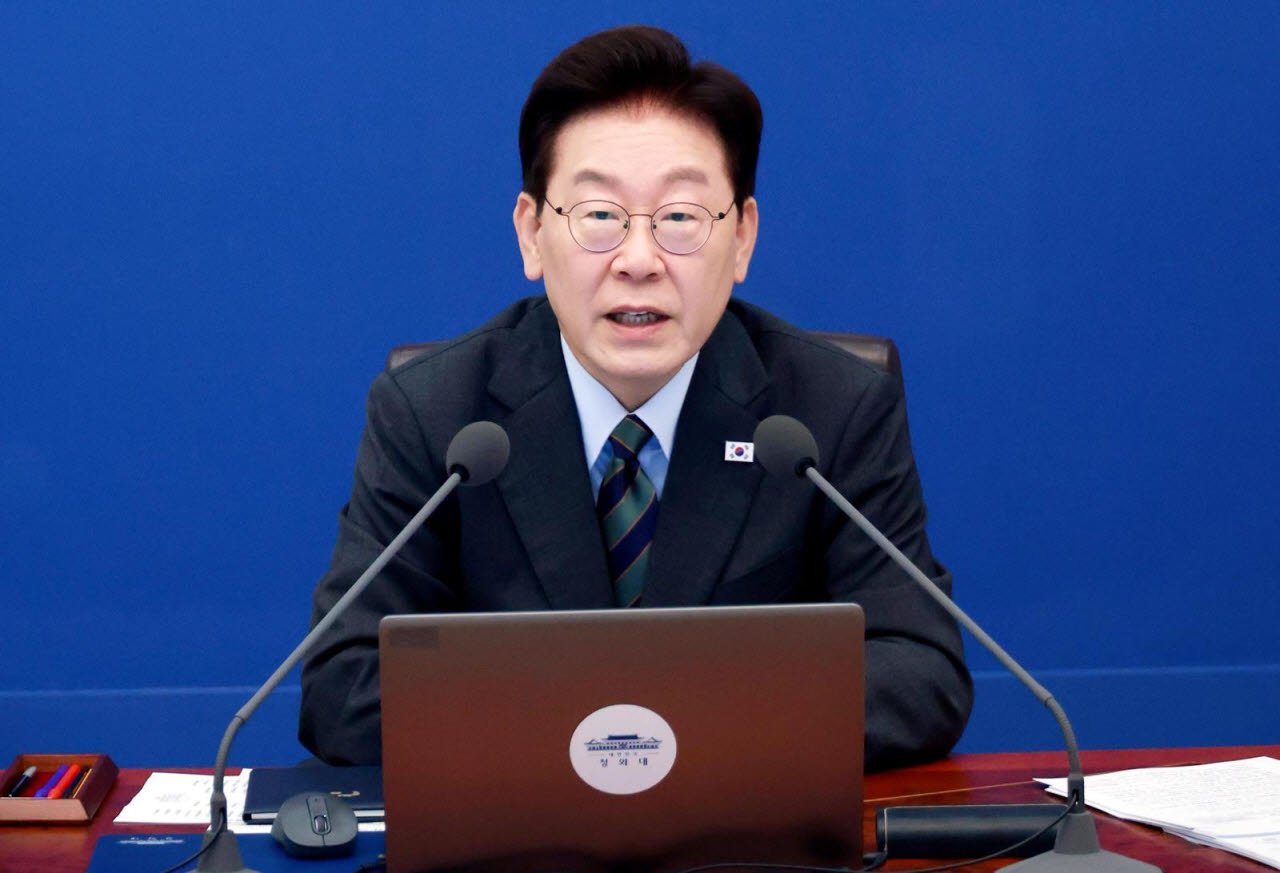 이재명 대통령이 20일 청와대에서 열린 국무회의에서 발언하고 있다.(사진=뉴시스)