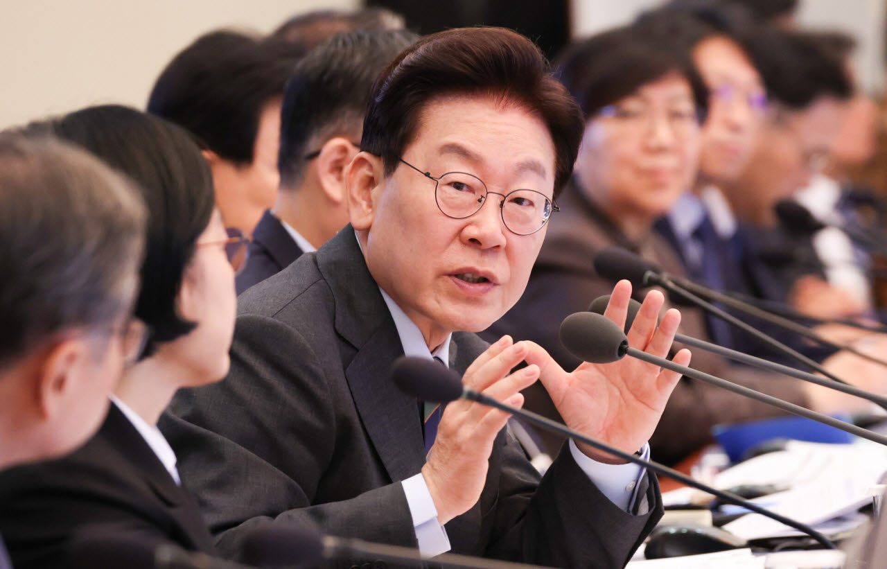 이재명 대통령이 지난 20일 청와대에서 열린 국무회의에서 발언하고 있다. (사진=뉴스1)
