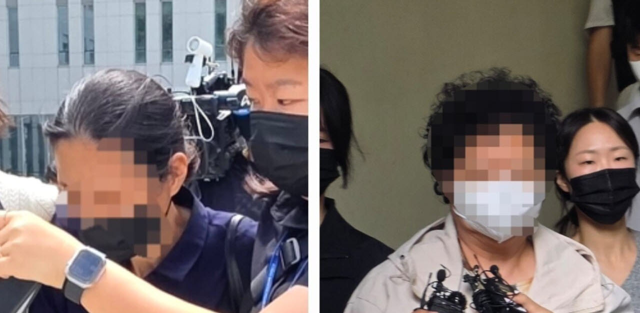 (왼쪽부터) 11살 장애 아동을 학대해 숨지게 한 외조모와 목사. (사진=뉴스1)