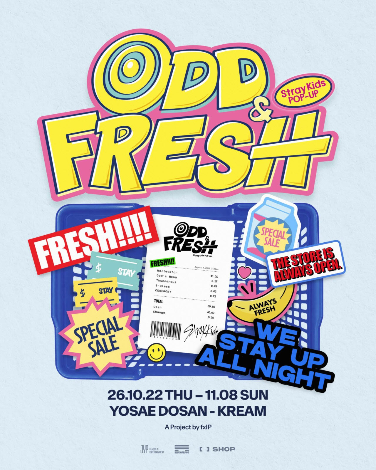 크림, 스트레이 키즈와 체험형 팝업스토어 ‘ODD&FRESH’ 연다 (사진=크림)