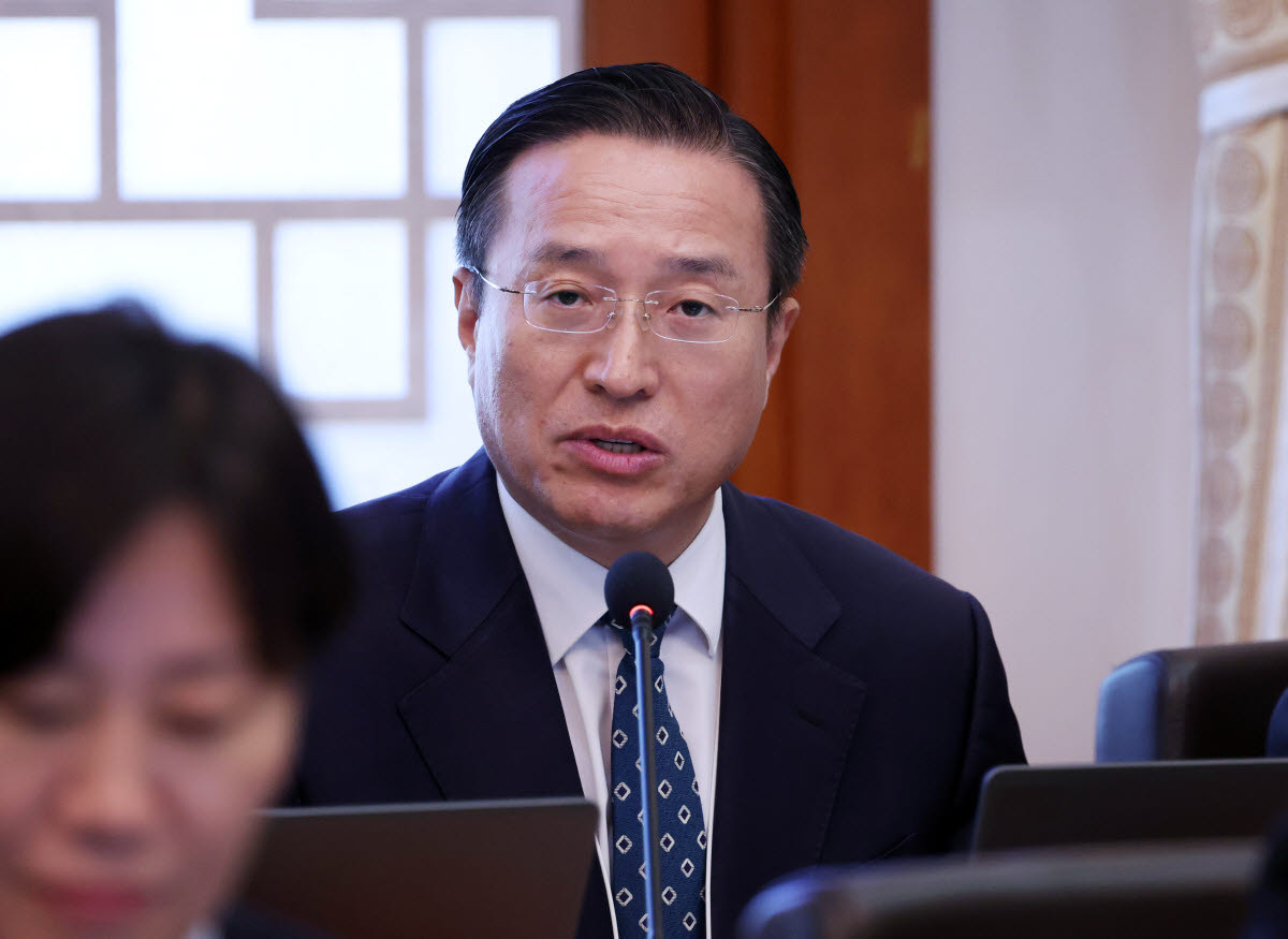 이정현 공소청장(검찰총장) 직무대행이 지난 6일 청와대에서 이재명 대통령 주재로 열린 국무회의에서 발언하고 있다. (사진=연합뉴스)