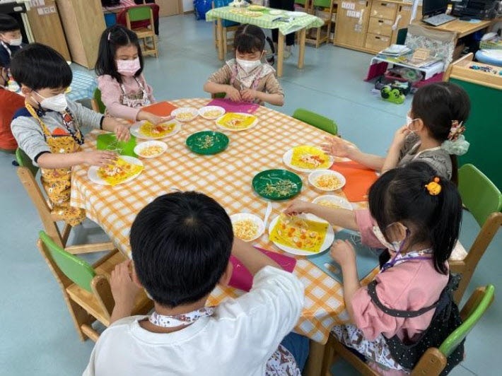 다문화 통합어린지입 다문화 요리체험 활동. (사진=서울시 제공)