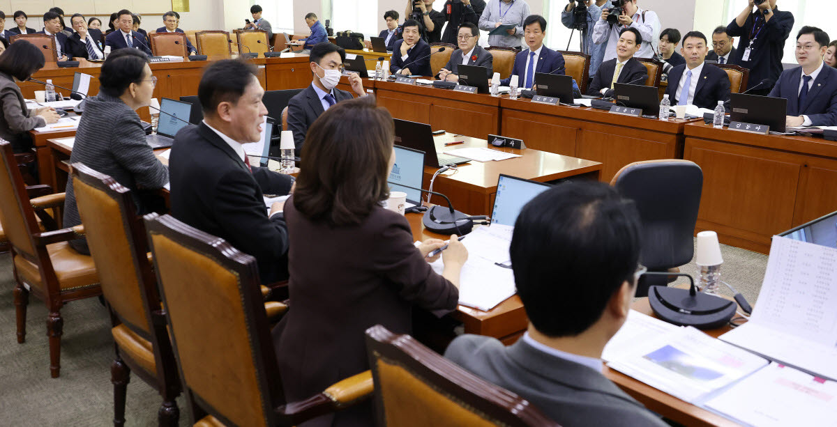 22일 국회 법제사법위원회에서 열린 공소청(구 대검찰청)에 대한 국정감사에서 여야 위원들이 언쟁을 벌이고 있다. (사진=연합뉴스)