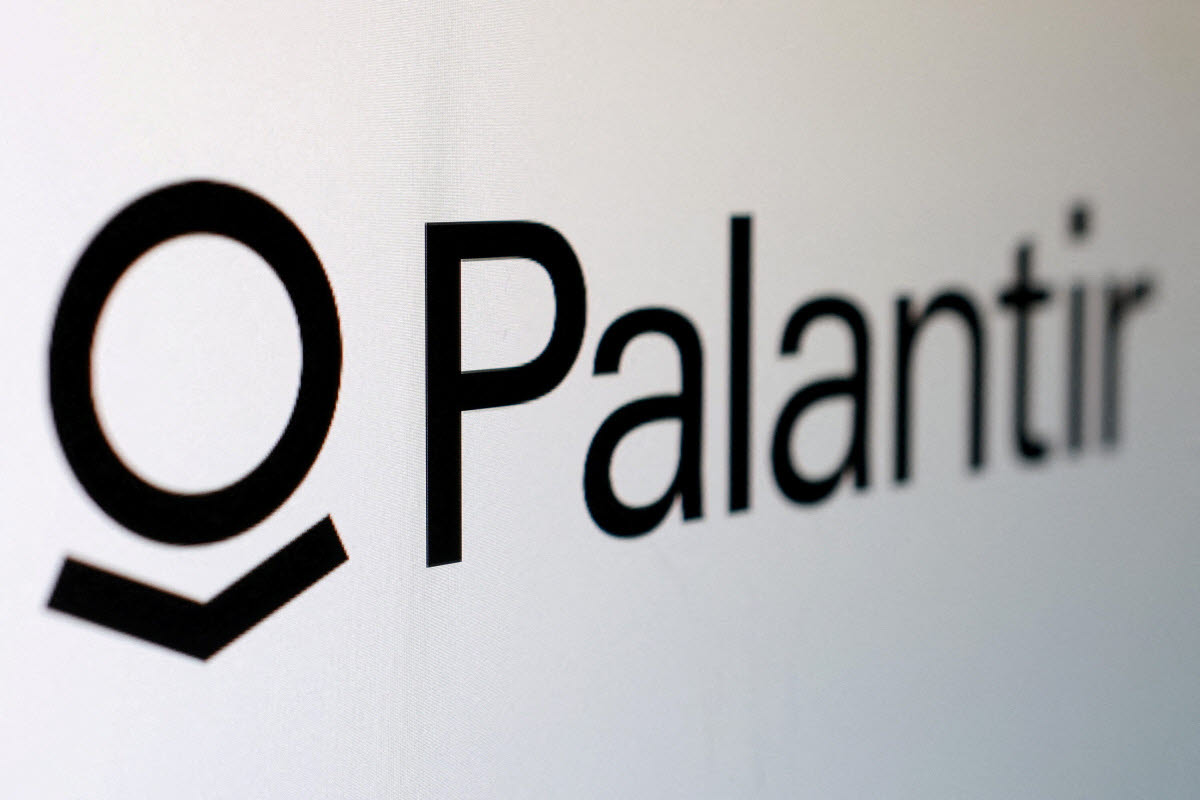 팔란티어(Palantir) 로고가 보인다. (사진=로이터)