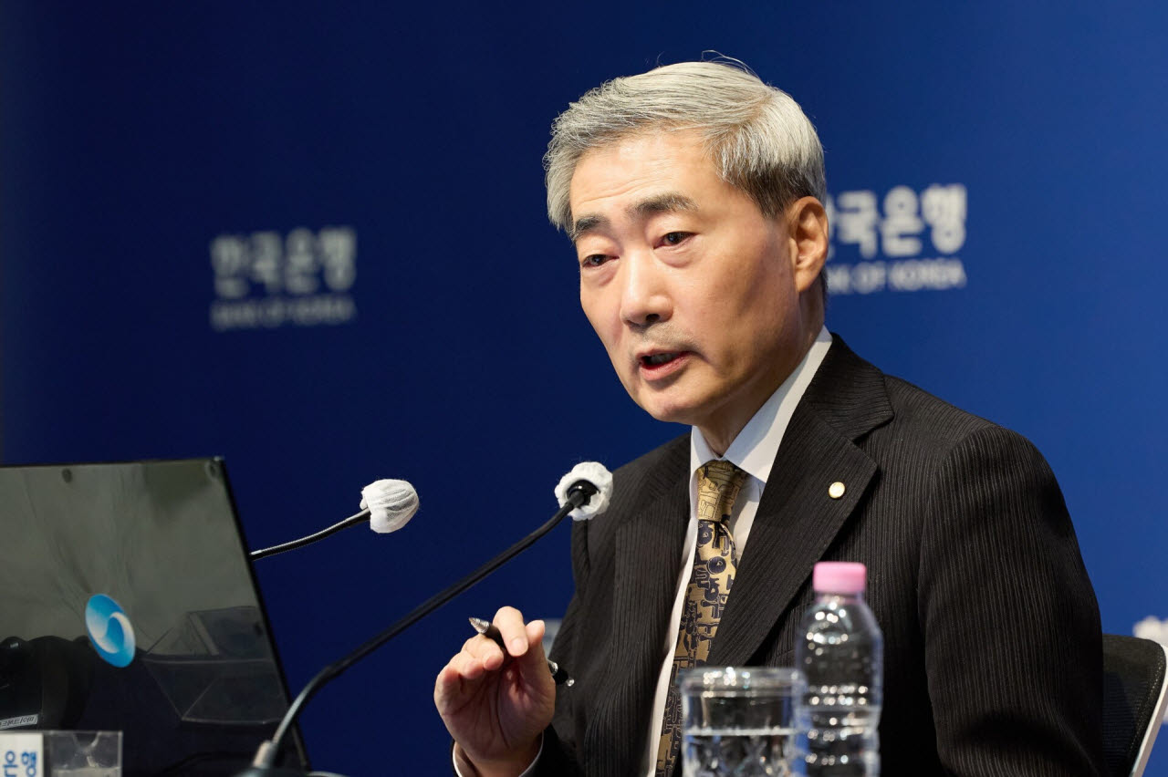 22일 오전 서울 중구 한국은행에서 열린 통화정책방향 관련 총재 기자간담회. (사진=한국은행)