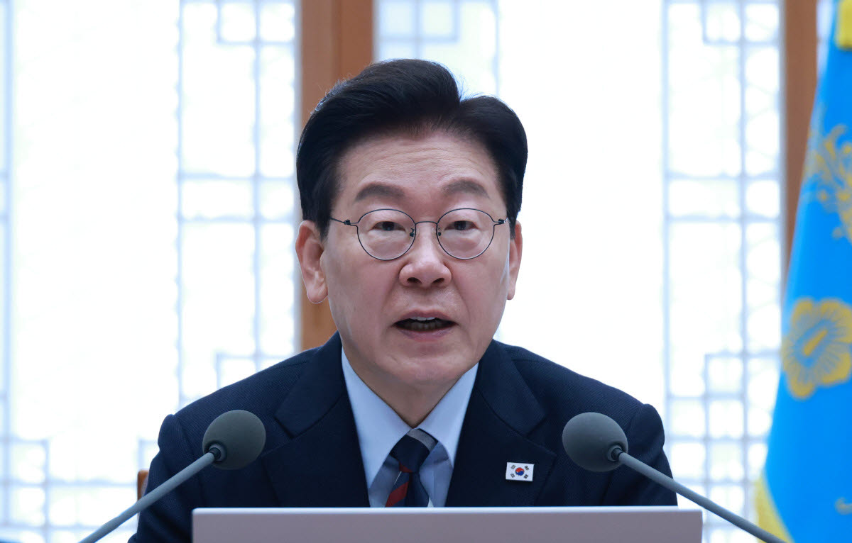 이재명 대통령이 23일 청와대에서 열린 초안전사회 범정부 대응회의에서 발언하고 있다.(사진=연합뉴스)