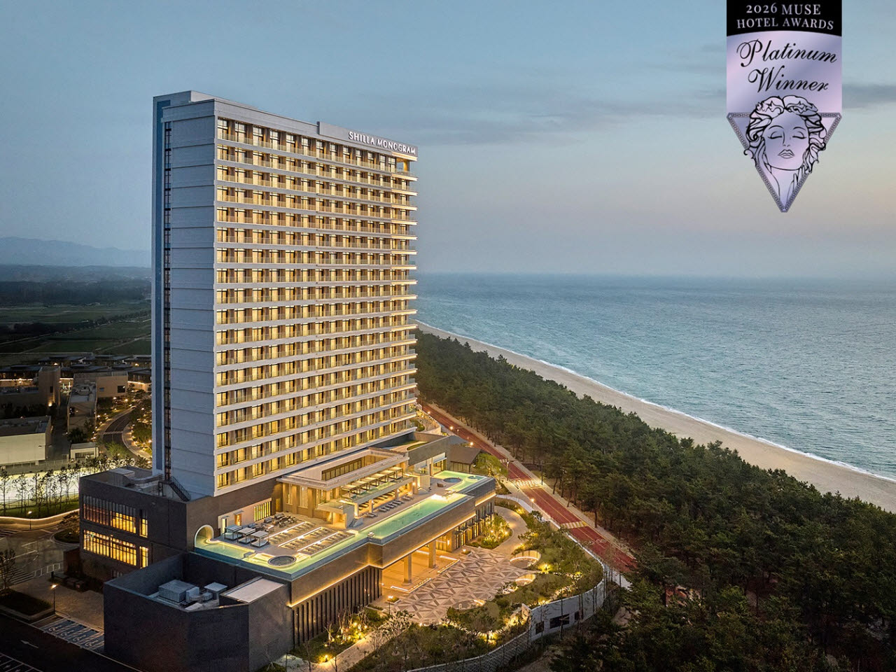 신라모노그램 강릉 뮤즈 호텔 어워즈 Coastal Hotel’ 부문 플래티넘 위너 선정 (사진=호텔신라)