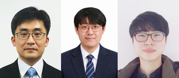 왼쪽부터 DGIST 최지웅 교수, 국립금오공과대 김한준 교수, DGIST 김진모 석박사통합과정생. (사진=DGIST)