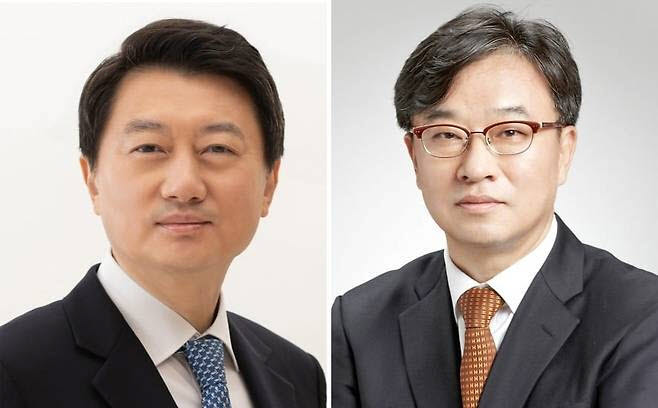 장호진 현대지에프홀딩스 신임 부회장(왼쪽)과 박홍진 현대그린푸드 신임 부회장. (이미지=현대백화점그룹)
